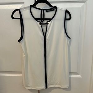 Black and White Blouse